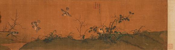 中鴻信宣宗朱瞻基（1398-1435）[明]?御臨黃筌花鳥卷