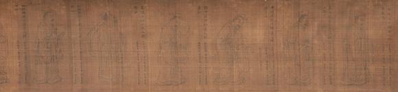 中鴻信李公麟（傳）（1049-1106）?摹吳道子孔子及七十二弟子像贊