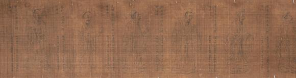 中鴻信李公麟（傳）（1049-1106）?摹吳道子孔子及七十二弟子像贊