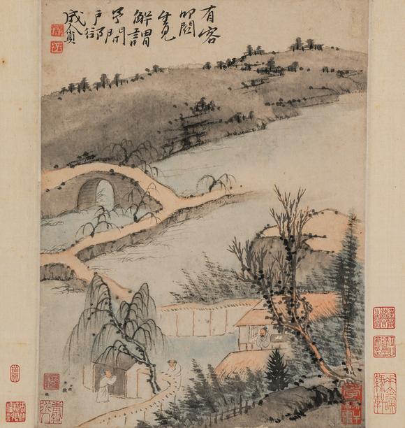 中鴻信石濤（1642-1718）?過故人莊