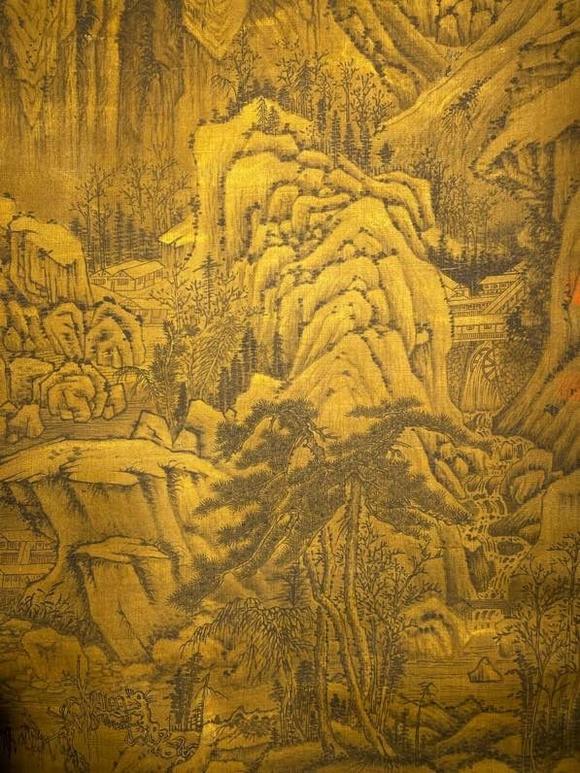 日本松町古美王羲之 山水中堂圖