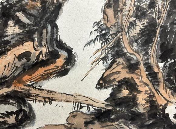 日本松町古美范楊 幽居圖
