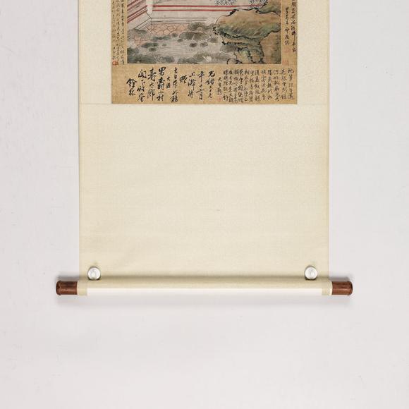 藝是拍賣仇珠 庭園清話圖