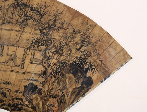 東京銀座（古美術(shù)宋磁）唐寅  靜坐圖