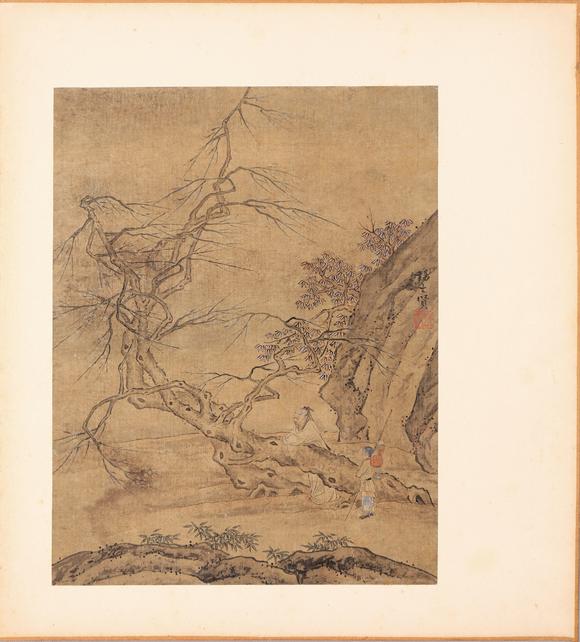 東京銀座（古美術(shù)宋磁）劉松年·李公霖·
管道升·楊士賢（山中商會珍藏）  宋元集珍冊