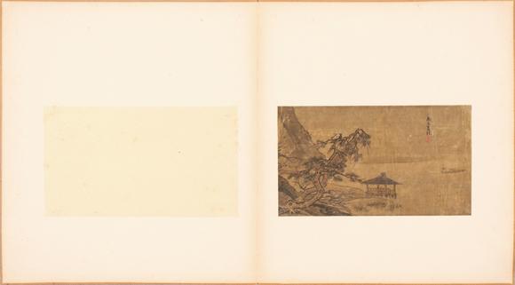 東京銀座（古美術(shù)宋磁）夏圭（南宋）（山中商會(huì)珍藏）  松亭漁隱