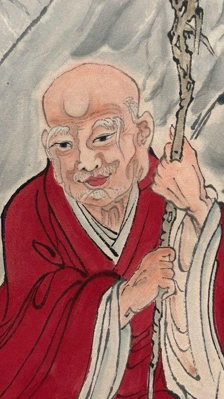 日本松町古美馮超然 福慧雙修圖