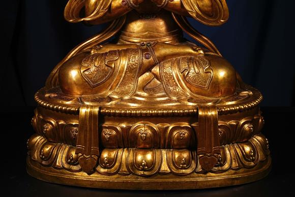 日本東競(jìng)株式會(huì)社16世紀(jì) 銅鎏金四臂觀音