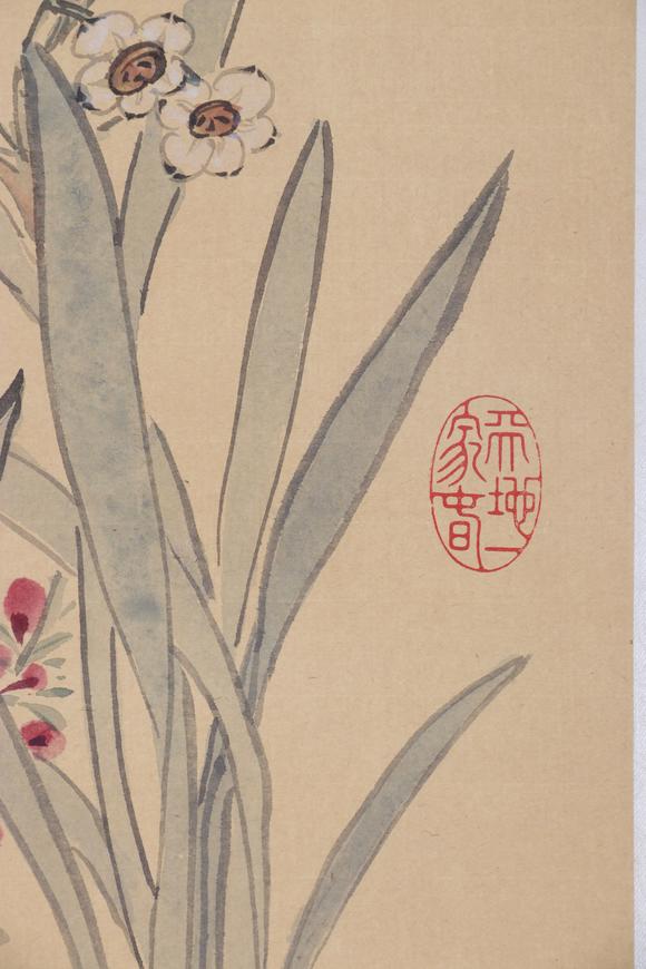 東京新日本乾隆帝（1711-1799）　清供圖　紙本立軸