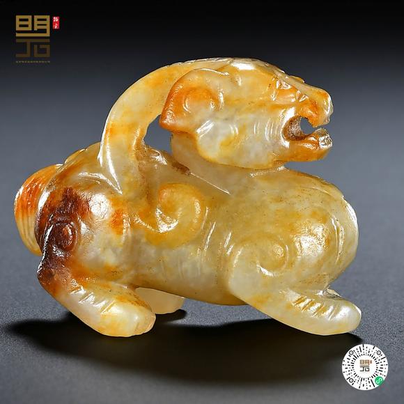 北京明石拍賣有限公司明 白玉辟邪獸
