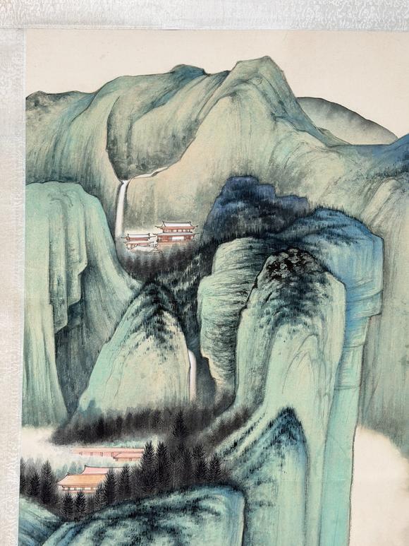 東京新日本張大千（1899-1983）　山水　紙本立軸