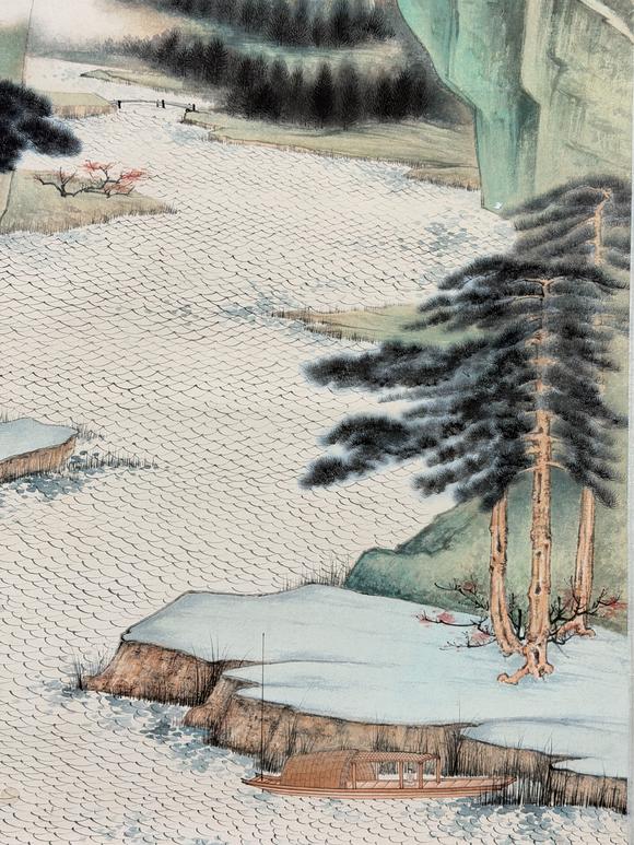 東京新日本張大千（1899-1983）　山水　紙本立軸