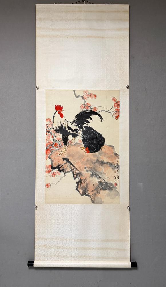 東京新日本徐悲鴻（1895-1953）　大吉圖　紙本立軸