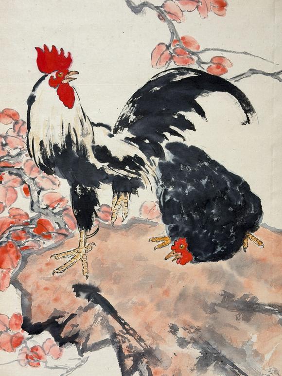 東京新日本徐悲鴻（1895-1953）　大吉圖　紙本立軸