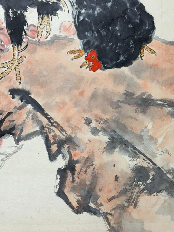 東京新日本徐悲鴻（1895-1953）　大吉圖　紙本立軸