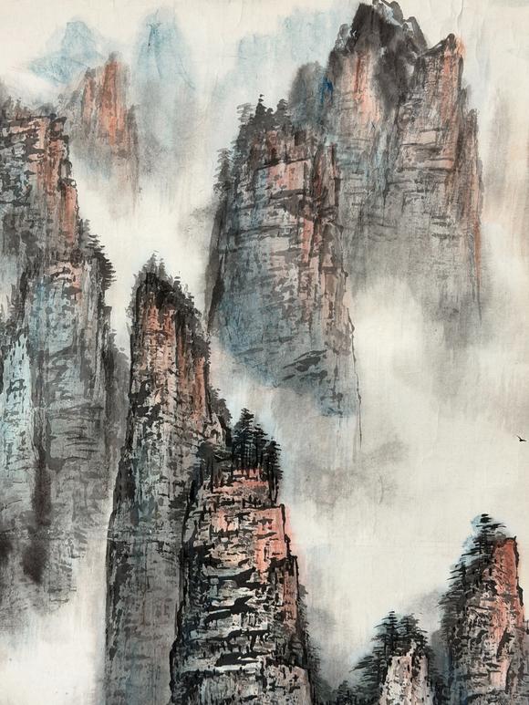 東京新日本宋滌（b.1945）　暮山圖　紙本鏡心