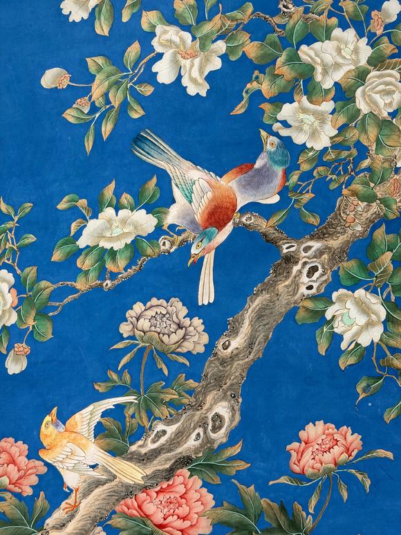 東京新日本邢一峰（近當(dāng)代）　花鳥　紙本立軸