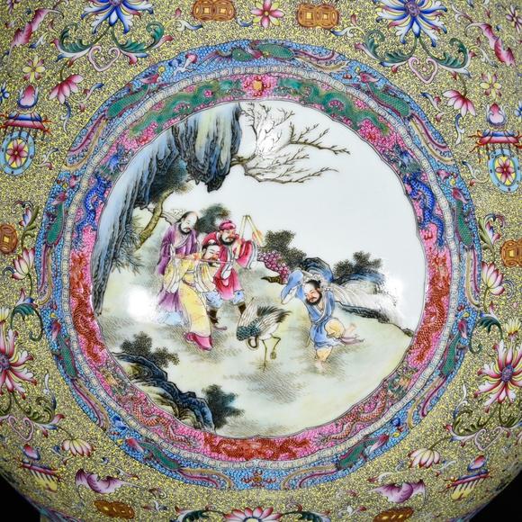 北京唐潮拍賣(mài)有限公司古月軒琺瑯彩人物故事紋獸耳尊
