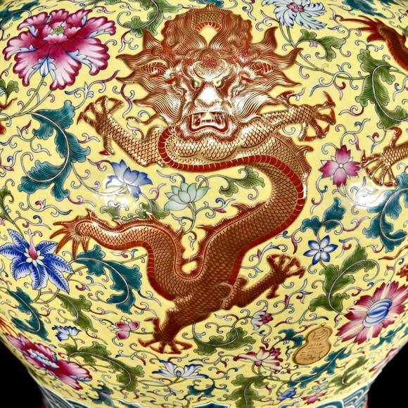 北京唐潮拍賣有限公司琺瑯彩龍穿花紋燕子罐