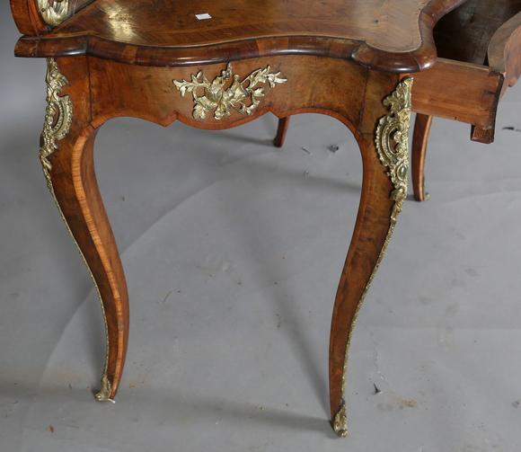 TooveysA? mid/late 19th century burr walnut and gilt metal mounted dressin