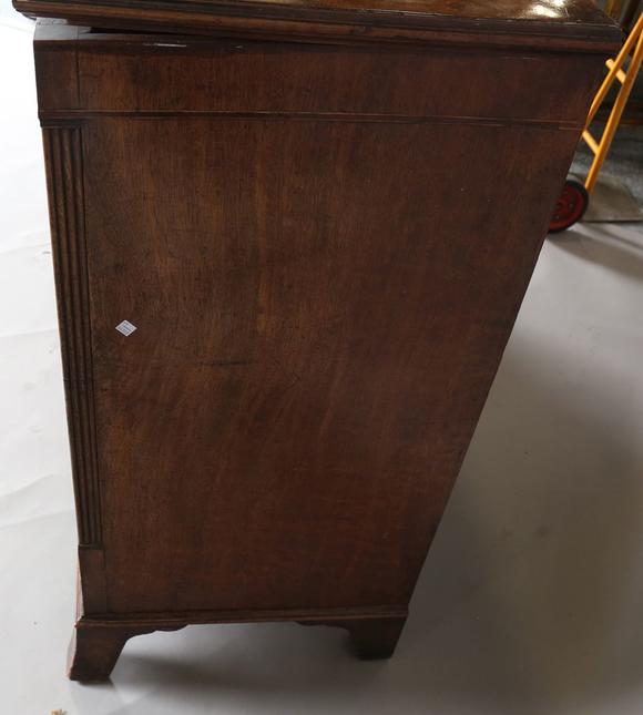 TooveysA good George III mahogany mule chest, the hinged lid above two dumm