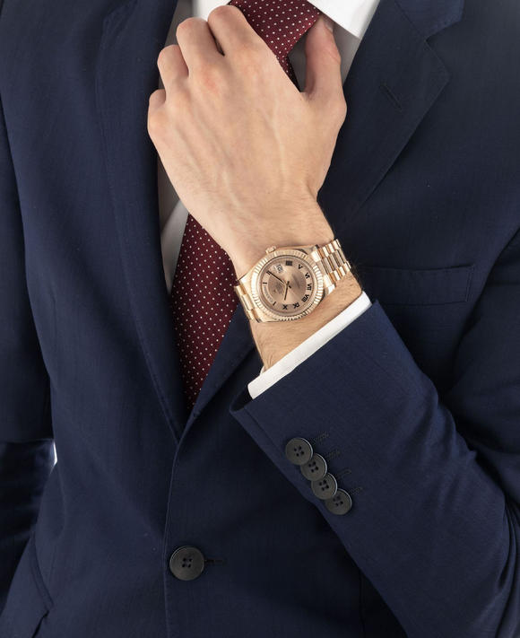 Piguet - H?tel des VentesRolex, Day-Date, réf. 218235/2415, montre-bracelet en or rose 750, circa 2008