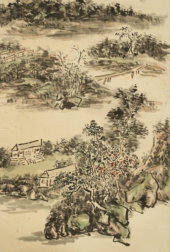 京都祇園會(huì)拍賣(mài)黃賓虹 山水圖 紙本鏡心