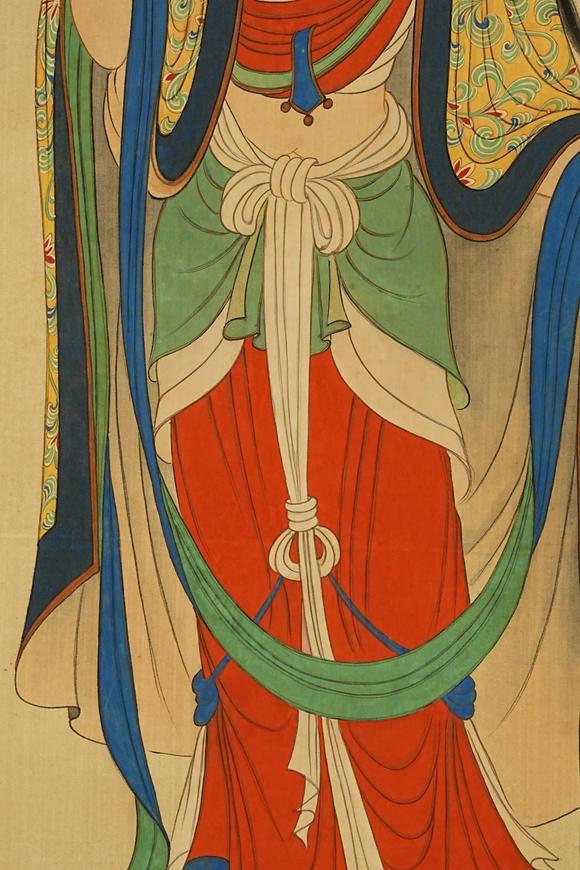 京都祇園會(huì)拍賣張大千 觀世音菩薩 絹本掛軸