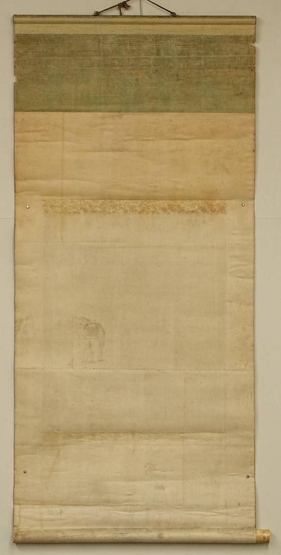 京都祇園會(huì)拍賣明 佚名 山水人物圖 絹本掛軸