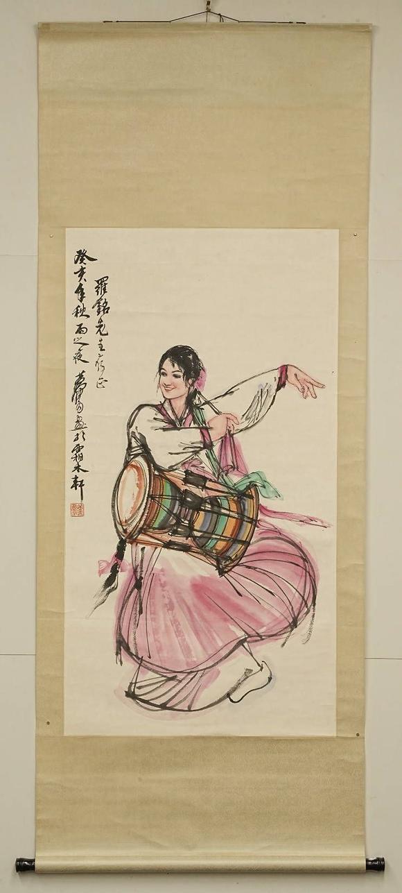 京都祇園會(huì)拍賣(mài)黃胄 人物圖 紙本掛軸