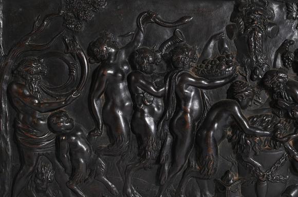 DreweattsAFTER CLAUDE CLODION, A BRONZE RELIEF PLAQUE OF DANCING SATYRS, LATE 19TH CENTURY