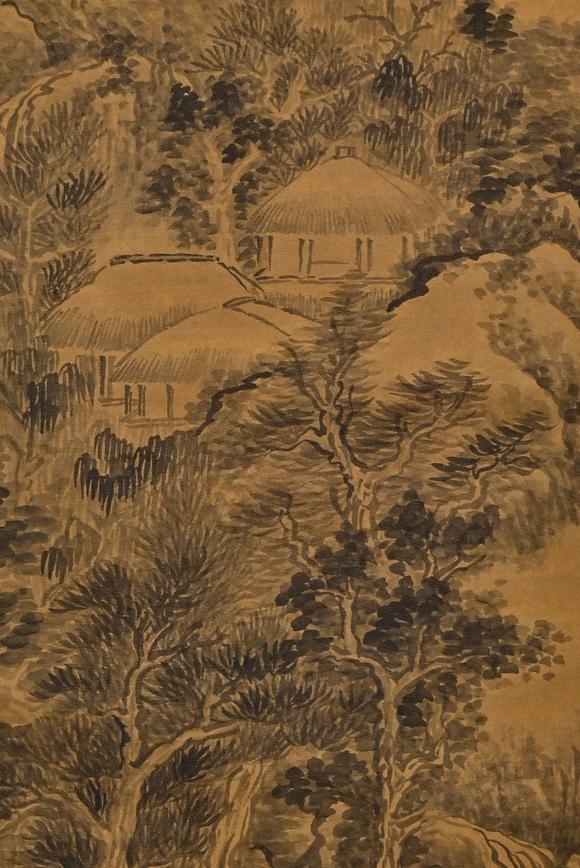日本東海名古屋 龔賢山居聽泉圖