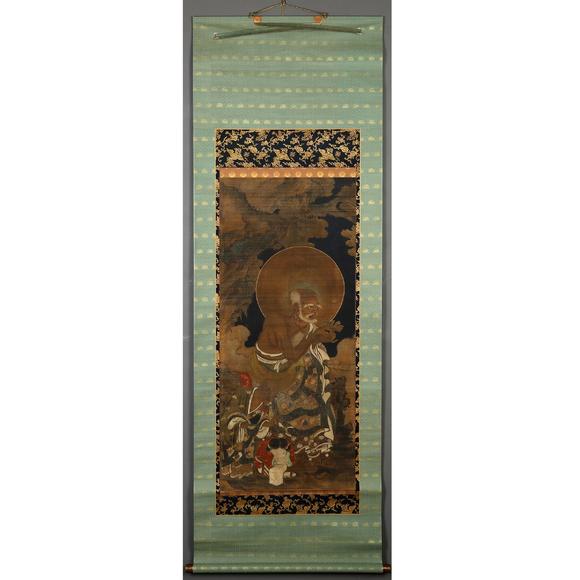 東京銀座（古美術(shù)宋磁）仏畫雙幅