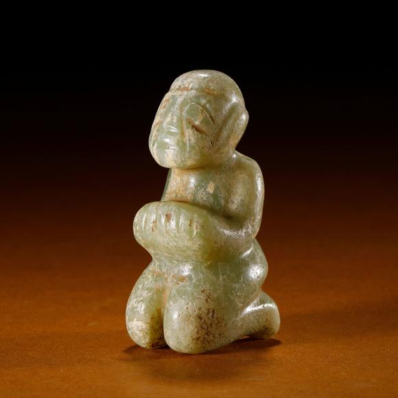 東京銀座（古美術(shù)宋磁）漢代 玉雕貴人
