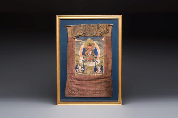 Rob Michiels AuctionsA Tibetan 'Amitayus Buddha' thangka, 19th C.