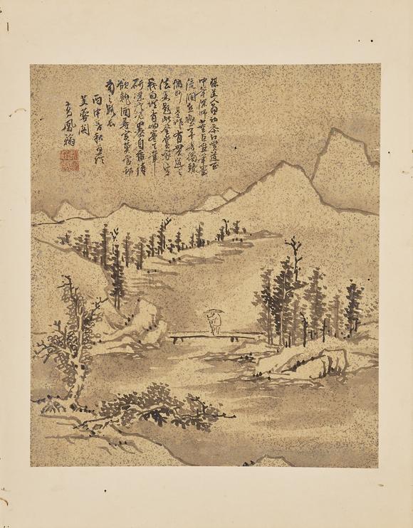 東京中央高鳳翰（1683-1749） 山水冊頁十幀
