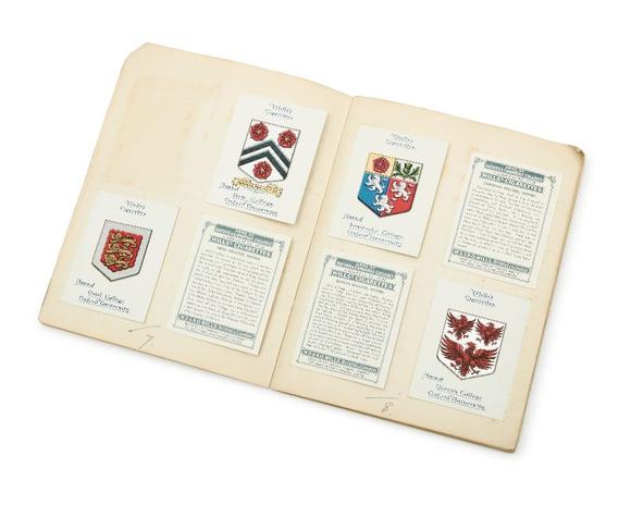 RoseberysA collection of heraldry cards.?

The collection contained in an