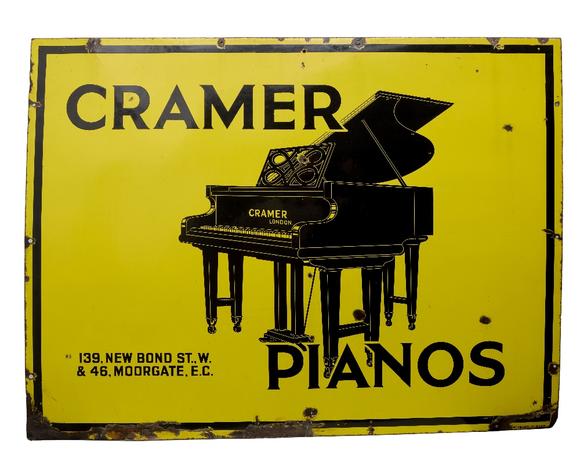 RoseberysCramer Pianos?

Advertising sign, early 20th century?
En