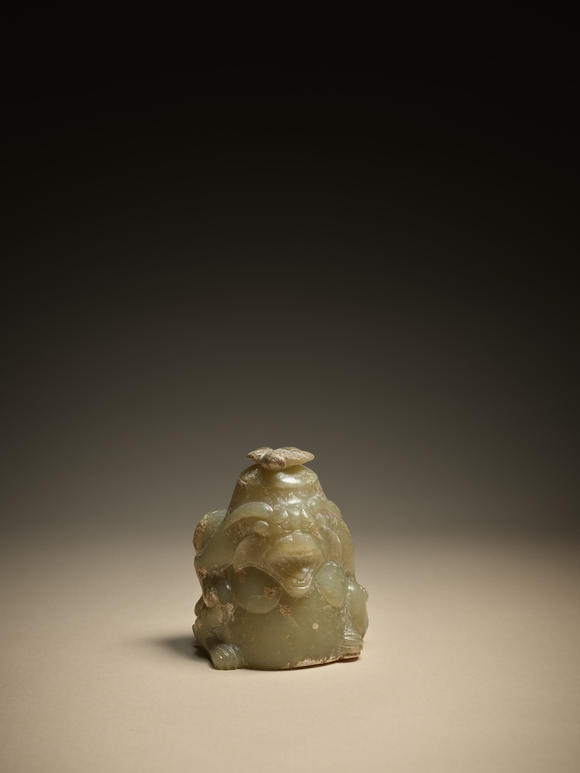 允臧齋漢  辟邪形鳥(niǎo)鈕玉壺