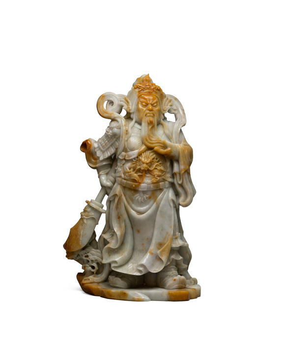 允臧齋民國  翡翠關(guān)公像