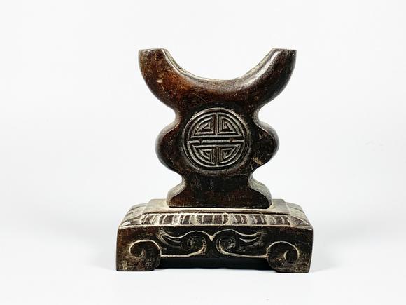 山東瑞蚨興拍賣紅木插屏架 H：16.5cm 