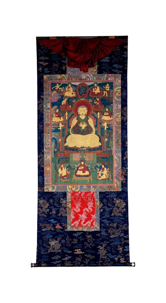 中古陶16世紀(jì) 扎巴堅贊唐卡
