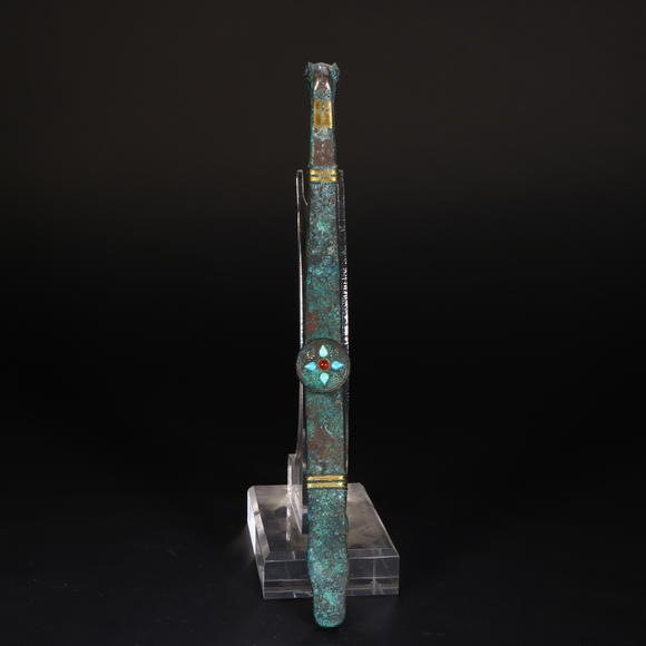 春和美術(shù)戰(zhàn)國 銅錯(cuò)金銀嵌綠松石龍首帶鉤