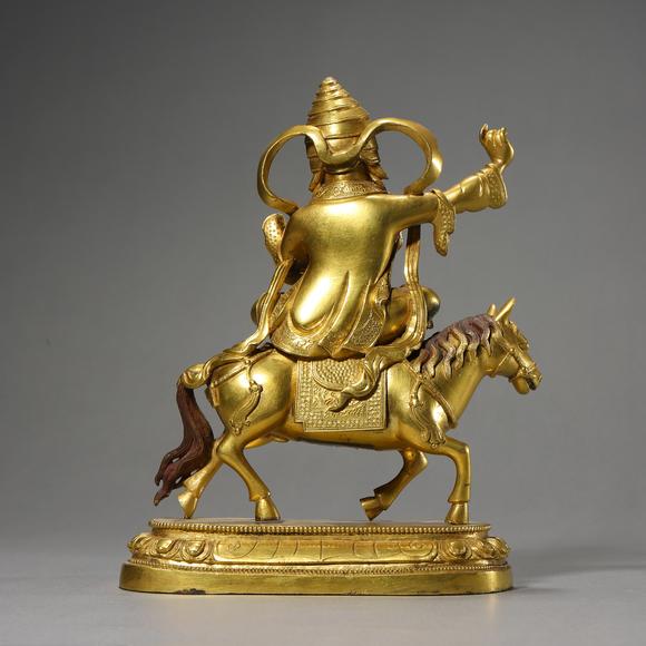 春和美術(shù)清 銅鎏金吉祥天母像