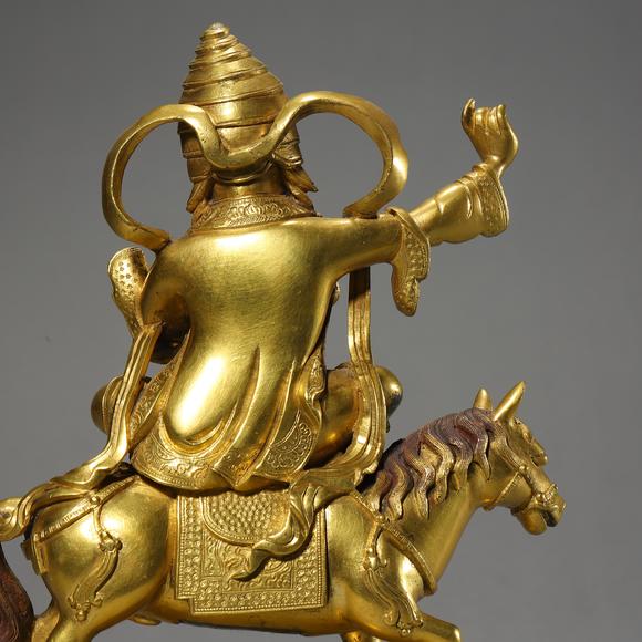 春和美術(shù)清 銅鎏金吉祥天母像