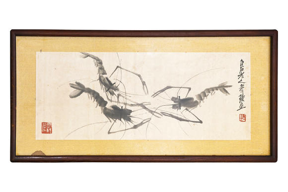 春和美術(shù)齊白石  蝦