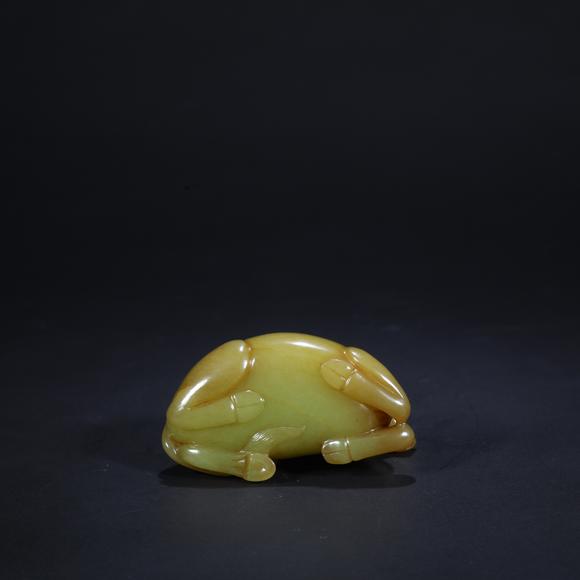 春和美術(shù)漢代黃玉臥獸