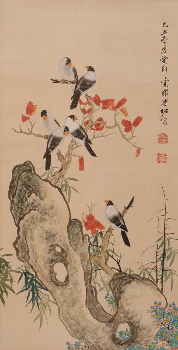 華岳國際溥佐  紅葉小鳥