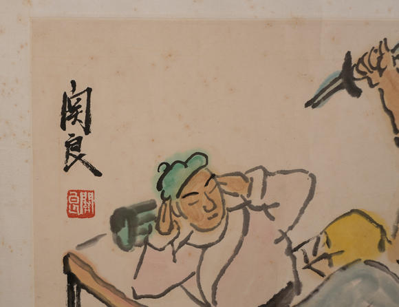 華岳國際關(guān)良  戲曲人物二幀