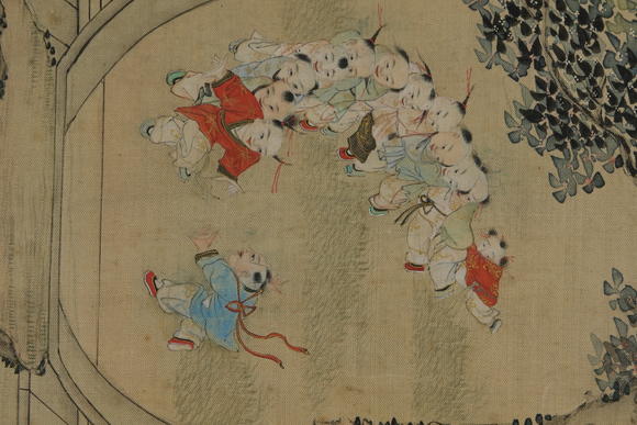 北京懋隆拍賣佚名 百子圖
